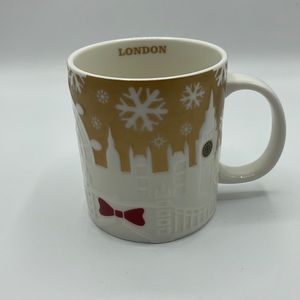Rare LONDON Starbucks Christmas Mug